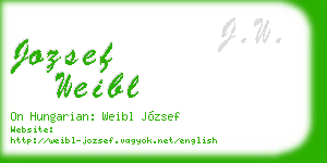 jozsef weibl business card